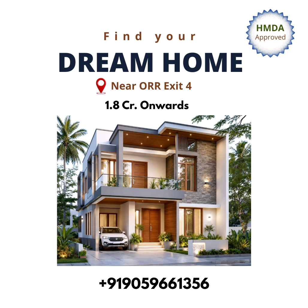 Luxury 4 BHK + HT Villa Near ORR Exit 4